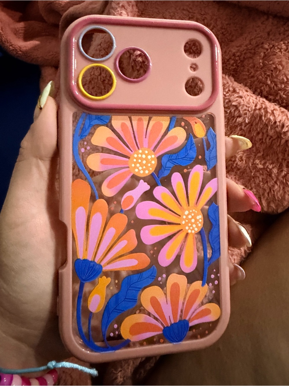 Pink Floral Pattern iPhone 17 pro max Case for Cell Phones
